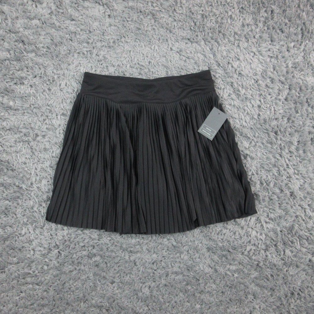 We Wander Skort Womens Large Black Pleated Athletic Quick Dry Tennis NWT